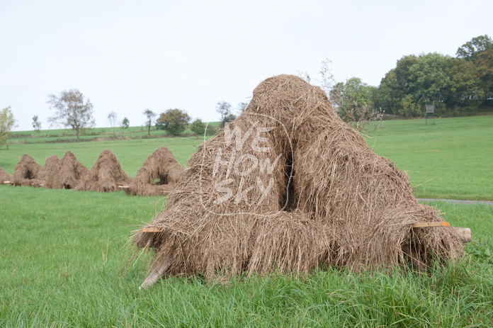Stoh und Heu trocknen