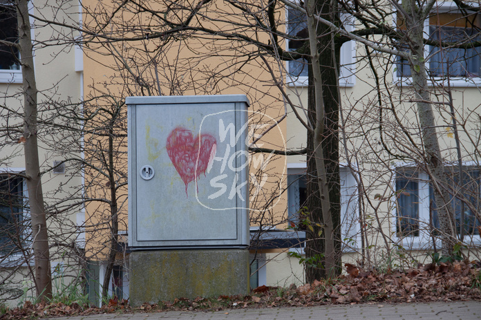Herz auf Stromkasten