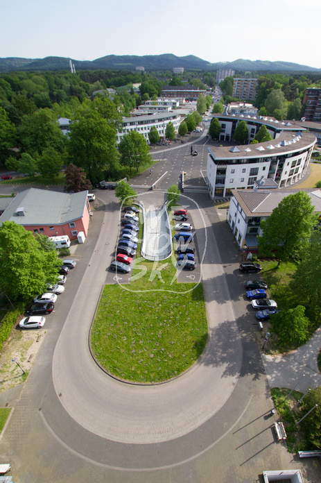 Blick vom Sennestadthochhaus