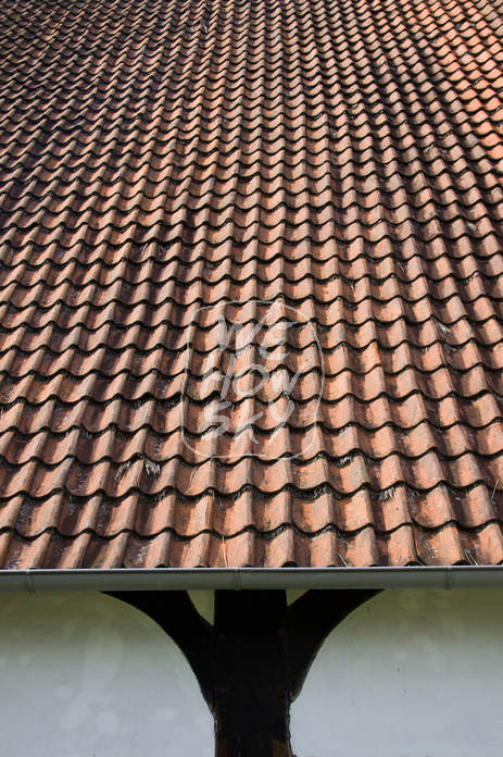 Rote Dachpfannen