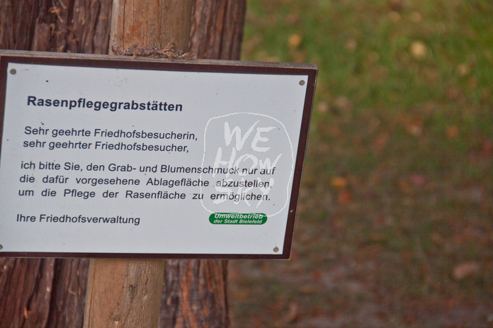 Mitteilung Friedhofsverwaltung