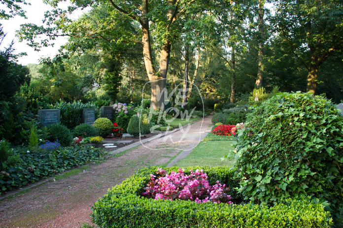 Friedhof im Abendlicht