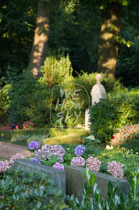 Friedhof im Abendlicht