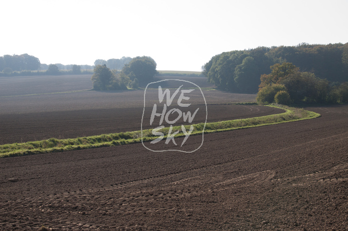 Acker im Gegenlicht