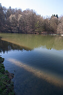 Schatten auf Teich