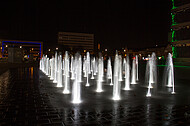 Springbrunnen Kesselbrink bei Nacht