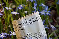 Benachrichtigung Friedhofsverwaltung