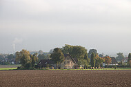 Bauernhaus hinter Acker