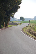 Landstraßenbiegung
