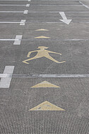 Fahrbahnmarkierung Fußgänger