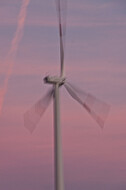 Windkraft im Sonnenuntergeng